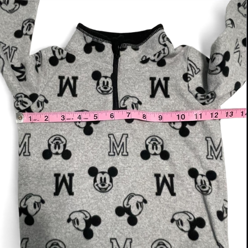 Disney Kids Boys Black and Gray Mickey Mouse Fleece Sweatshirt - Picture 5 of 6
